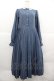 画像1: m petit by misako / AM*レースエリプリーツワンピース M ブルー I-25-12-18-079-LO-OP-SA-ZI (1)
