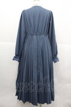 画像2: m petit by misako / AM*レースエリプリーツワンピース M ブルー I-25-12-18-079-LO-OP-SA-ZI