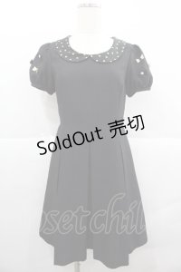 Emily Temple cute / ティーサロンワンピース  ブラック I-25-12-18-080-ET-OP-SA-ZI