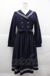axes femme POETIQUE / セーラーガウンワンピース  ネイビー I-25-12-18-082-AX-TO-SA-ZI
