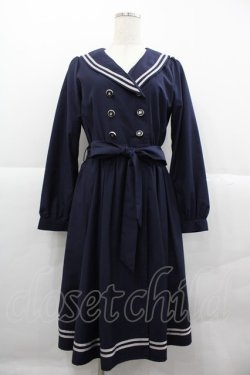 画像1: axes femme POETIQUE / セーラーガウンワンピース  ネイビー I-25-12-18-082-AX-TO-SA-ZI