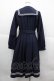 画像2: axes femme POETIQUE / セーラーガウンワンピース  ネイビー I-25-12-18-082-AX-TO-SA-ZI (2)