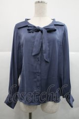 an another angelus / オフショル開衿ボウタイブラウス  ブルー I-25-12-18-013-CA-BL-SA-ZI