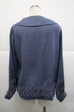 画像2: an another angelus / オフショル開衿ボウタイブラウス  ブルー I-25-12-18-013-CA-BL-SA-ZI