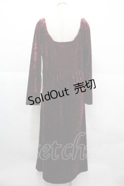 画像2: DISTURBIA / 別珍ワンピース UK14 ボルドー I-25-12-18-086-GO-OP-SA-ZI