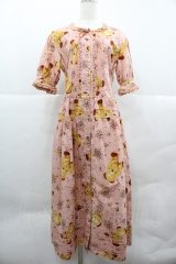 PINK HOUSE / すみれくまさんプリントワンピース  ピンク I-25-12-18-088-LO-OP-SA-ZI