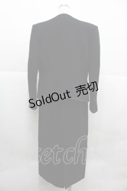 画像2: INGEBORG / クロスチェーン付ノーカラージャケット&スカートセットアップ  ブラック I-25-12-18-089-LO-JA-SA-ZI