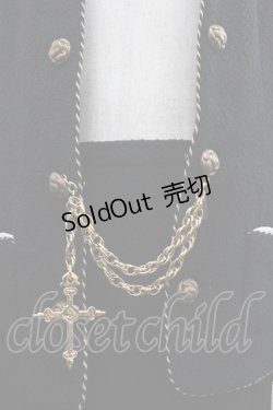 画像3: INGEBORG / クロスチェーン付ノーカラージャケット&スカートセットアップ  ブラック I-25-12-18-089-LO-JA-SA-ZI