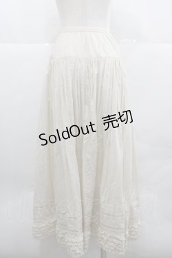 画像2: PINK HOUSE / 綿スカラップレース前開きスカート  アイボリー I-25-12-18-093-LO-SK-SA-ZI