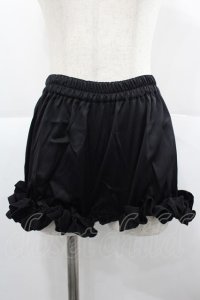NO.S PROJECT / フリルミニペチコート  黒 I-25-12-18-094-LO-PA-SA-ZI