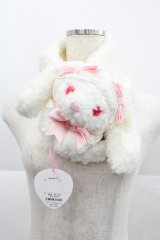 BABY,THE STARS SHINE BRIGHT / うさくみゃマフラー  白 I-25-12-18-096-BA-ZA-SA-ZI