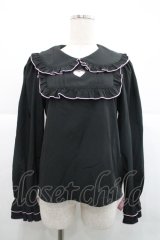 Ank Rouge / ハートくりぬきブラウス  黒Ｘピンク I-25-12-18-002-CA-BL-SA-ZI