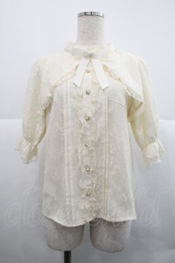 画像1: Amavel / ガーリーフリルデコルテオープンブラウス  アイボリー I-25-12-18-015-CA-BL-SA-ZI