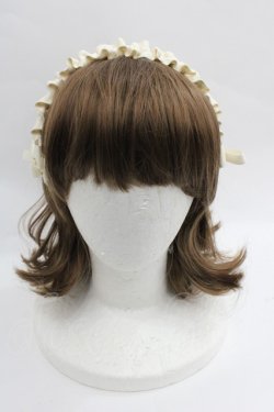 画像2: m petit by misako / ギャザーリボンカチューシャ  アイボリー I-25-12-18-101-LO-AC-SA-ZI