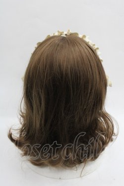 画像3: m petit by misako / ギャザーリボンカチューシャ  アイボリー I-25-12-18-101-LO-AC-SA-ZI