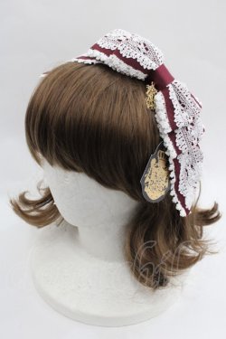 画像1: ALICE and the PIRATES / Annabelleリボンカチューシャ  ボルドー×オフシロ I-25-12-18-102-PA-AC-SA-ZI