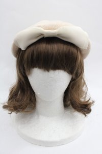 m petit by misako / AMリボンサーモベレー  アイボリー I-25-12-18-105-LO-AC-SA-ZI