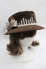 Hoshibako Works / パティシエの休日 ショコラティエパン帽子ハット&クリップセット  ブラウン I-25-12-18-108-LO-AC-SA-ZI