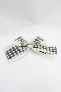 画像2: m petit by misako / TT*AMリボンクリップ  ブラック I-25-12-18-111-LO-AC-SA-ZI