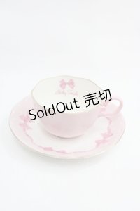 Shirley Temple / リボン柄カップ&ソーサーセット  ピンク I-25-12-18-113-ET-ZA-SA-ZI