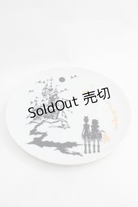 BPN / 絵皿  白Ｘ黒 I-25-12-18-117-GO-ZA-SA-ZI