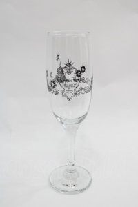 PEACE NOW / ワイングラス  クリアＸ黒 I-25-12-18-118-PU-ZA-SA-ZI