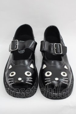 画像1: TUK / ねこシューズ UKW8 黒Ｘ白 I-25-12-18-119-PU-SH-SA-ZI