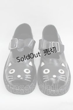 画像1: TUK / ねこシューズ UKW8 黒Ｘ白 I-25-12-18-119-PU-SH-SA-ZI
