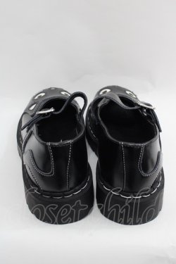 画像2: TUK / ねこシューズ UKW8 黒Ｘ白 I-25-12-18-119-PU-SH-SA-ZI
