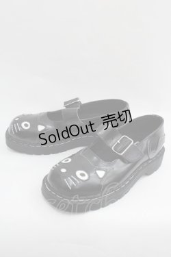 画像3: TUK / ねこシューズ UKW8 黒Ｘ白 I-25-12-18-119-PU-SH-SA-ZI