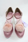 Angelic Pretty / Fantasticグリッターシューズ M ピンク I-25-12-18-122-AP-SH-SA-ZI