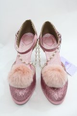 Angelic Pretty / Fantasticグリッターシューズ M ピンク I-25-12-18-122-AP-SH-SA-ZI