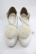 Angelic Pretty / Fantasticグリッターシューズ M 白 I-25-12-18-123-AP-SH-SA-ZI