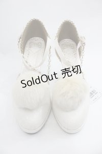 Angelic Pretty / Fantasticグリッターシューズ M 白 I-25-12-18-123-AP-SH-SA-ZI