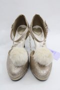 Angelic Pretty / Fantasticグリッターシューズ M ゴールド I-25-12-18-124-AP-SH-SA-ZI