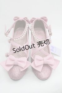 Angelic Pretty / Partyグリッターシューズ(2015 2nd Release) M ピンク I-25-12-18-125-AP-SH-SA-ZI