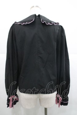 画像2: Ank Rouge / ハートくりぬきブラウス  黒Ｘピンク I-25-12-18-002-CA-BL-SA-ZI