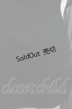 画像3: alice auaa / リブニット&ジョーゼットC/S 3 黒 I-25-12-18-022-AA-TO-SA-ZI