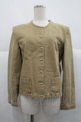 INGEBORG / ノーカラーチノジャケット  ベージュ I-25-12-18-032-LO-JA-SA-ZI