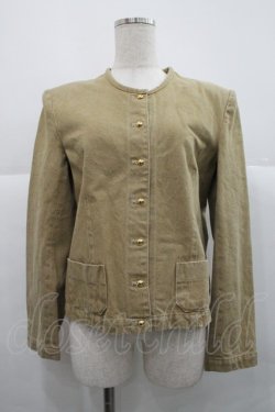 画像1: INGEBORG / ノーカラーチノジャケット  ベージュ I-25-12-18-032-LO-JA-SA-ZI