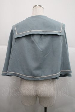 画像2: Kurumi Collaboration / マリンアカデミアケープ  サックス I-25-12-18-033-LO-JA-SA-ZI