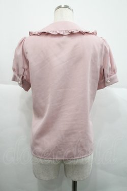 画像2: Ank Rouge / ハートフリル半袖ブラウス  ピンクＸ黒 I-25-12-18-004-CA-BL-SA-ZI