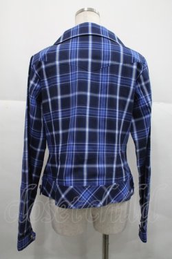 画像2: ALICE and the PIRATES / A/Pタータンチェック柄ジャケット  青 I-25-12-18-035-PA-JA-SA-ZI