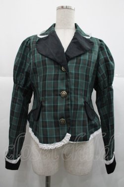 画像1: Eri Aino's collaboration / シャーロットの水曜日 ジャケット M グリーンチェック I-25-12-18-036-LO-JA-SA-ZI