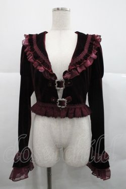 画像1: MORY HITOMI（海外ロリータブランド） / Rose Knight 3.0 ラペルコート M ボルドー I-25-12-18-037-LO-JA-SA-ZI