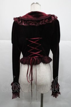 画像2: MORY HITOMI（海外ロリータブランド） / Rose Knight 3.0 ラペルコート M ボルドー I-25-12-18-037-LO-JA-SA-ZI