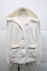 NO.S PROJECT / うさみみフードボアジャケット  白 I-25-12-18-038-LO-JA-SA-ZI