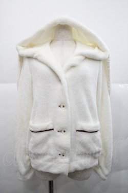 画像1: NO.S PROJECT / うさみみフードボアジャケット  白 I-25-12-18-038-LO-JA-SA-ZI