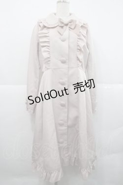 画像1: axes femme kawaii / ガーリーリボントレンチコート  ピンク I-25-12-18-039-AX-CO-SA-ZI