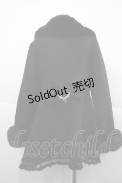 画像2: LIZ LISA / ビジューリボンミニ丈Aラインコート  黒 I-25-12-18-040-LO-CO-SA-ZI